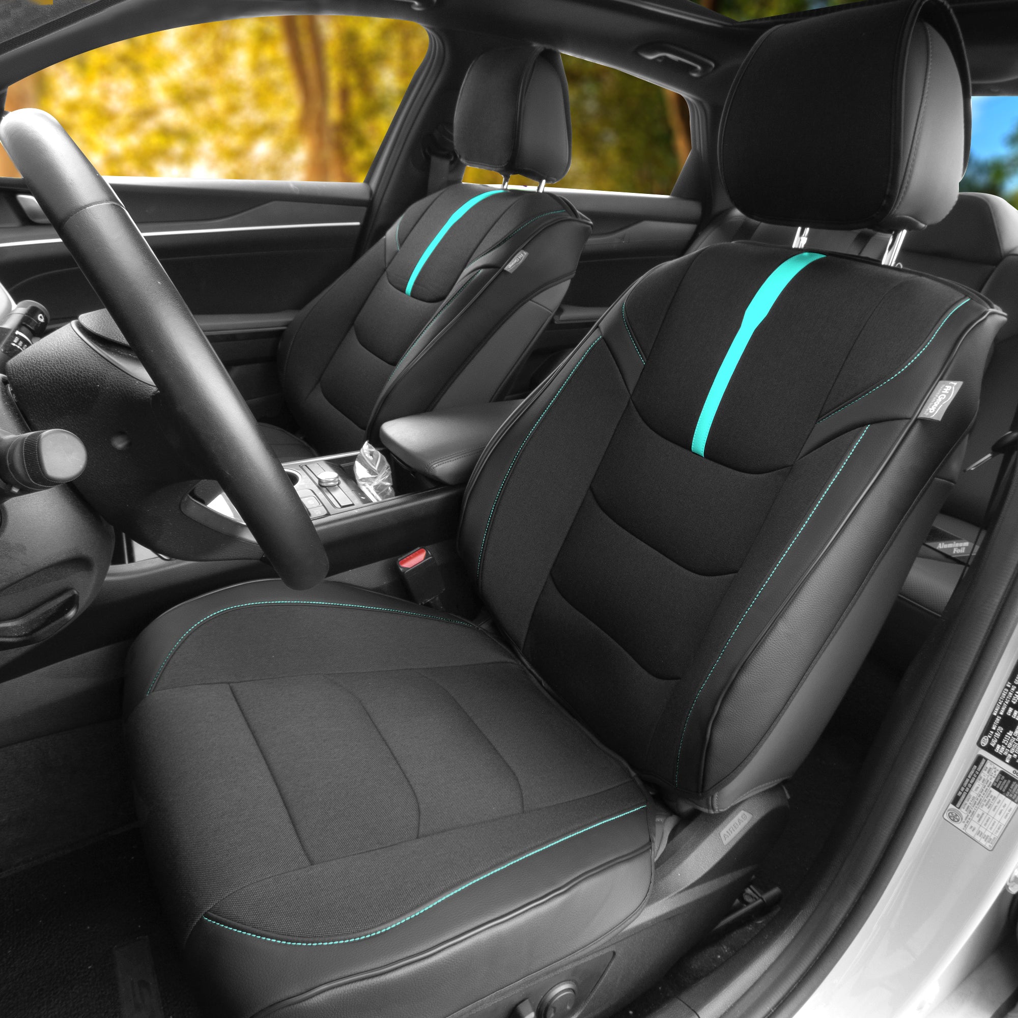 Ultra Sleek Car Seat Cushions - Front Set Mint