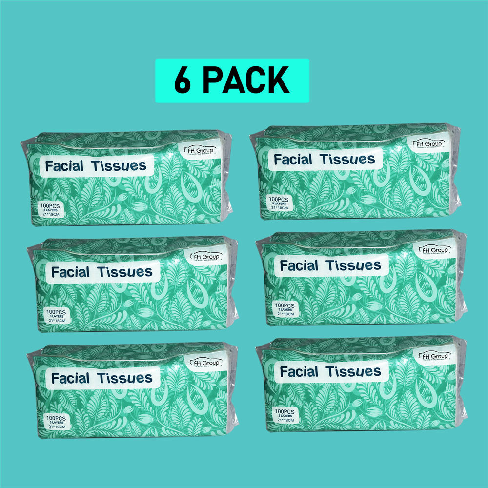 Soft Facial Tissue Refills, Multiple Packs 6 Pack