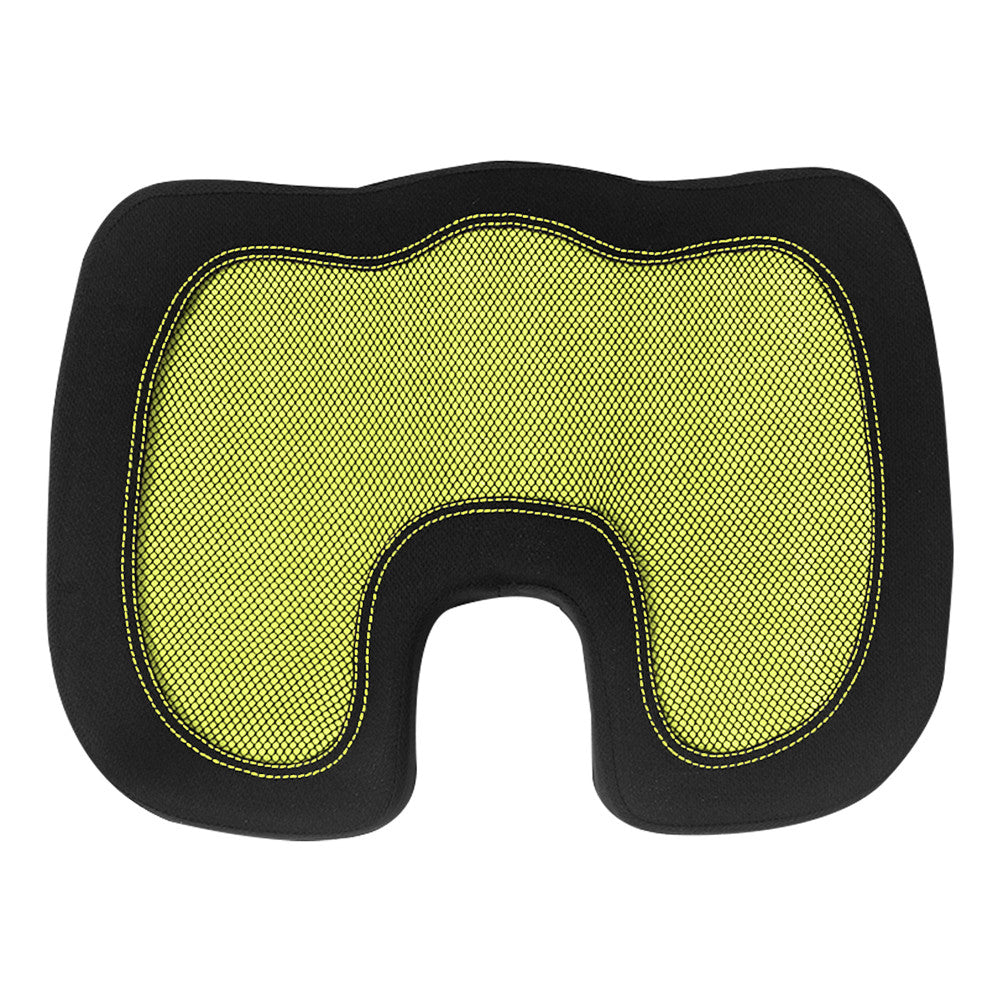 Ergonomic Cooling Gel Car Seat Cushion Yellow