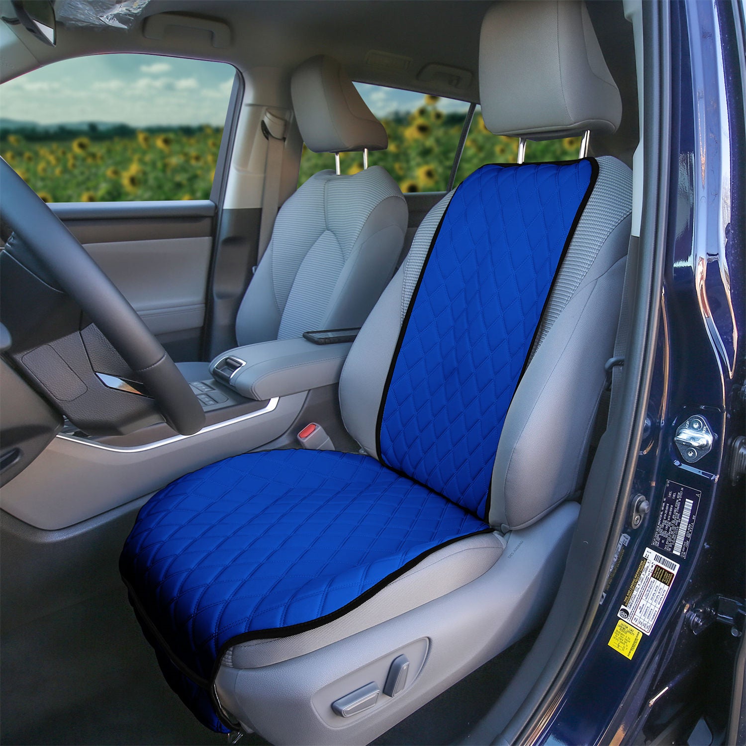 NeoSupreme Seat Protectors - Front Set - 1pc Solid Blue