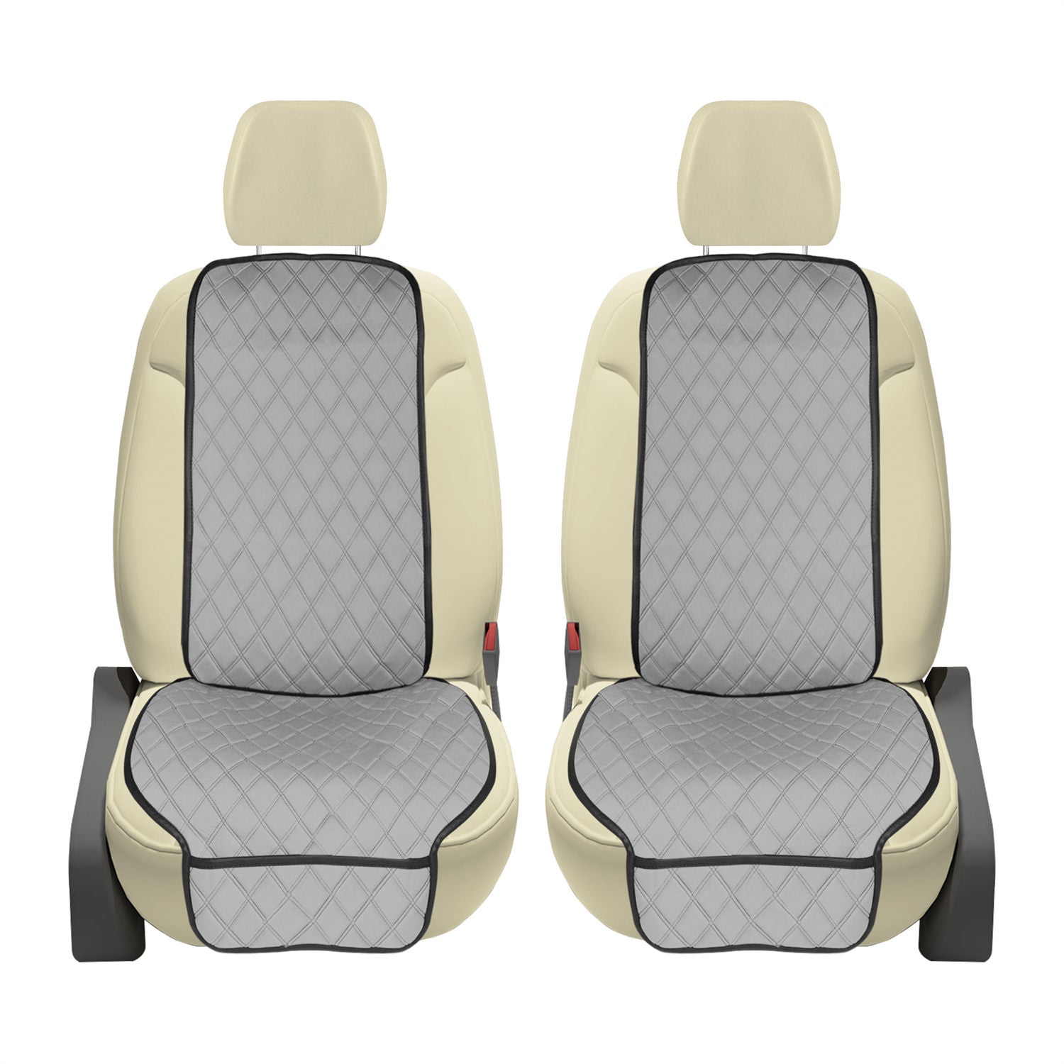 NeoSupreme Seat Protectors - Front Set - 2pc Solid Gray