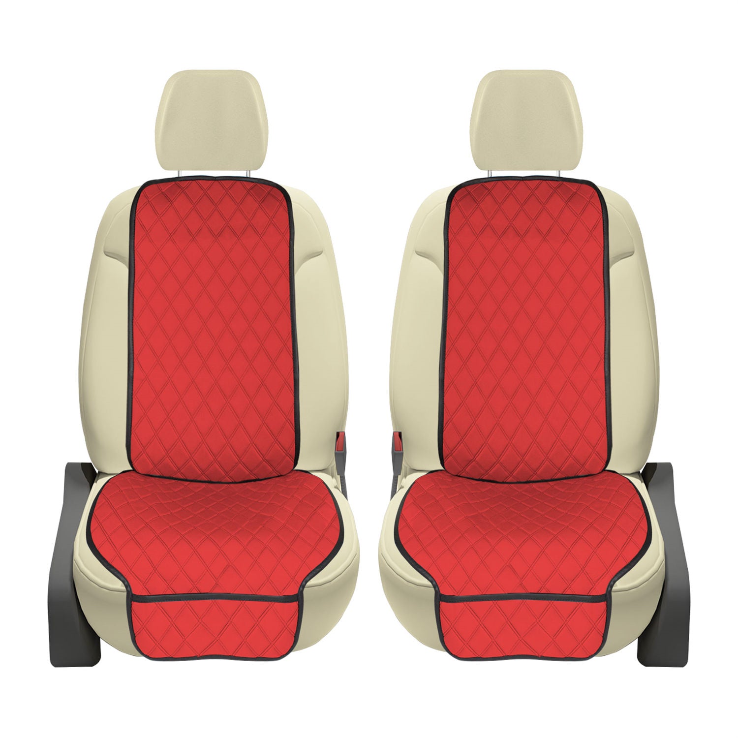 NeoSupreme Seat Protectors - Front Set - 2pc Solid Red