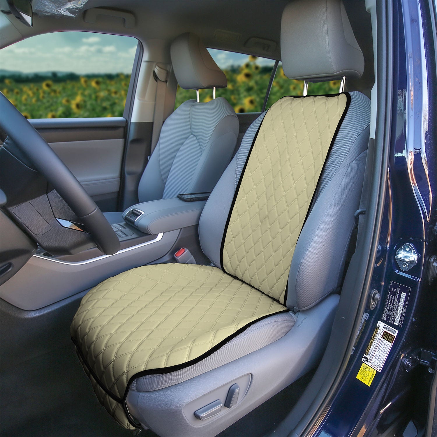 NeoSupreme Seat Protectors - Front Set - 1pc Solid Beige