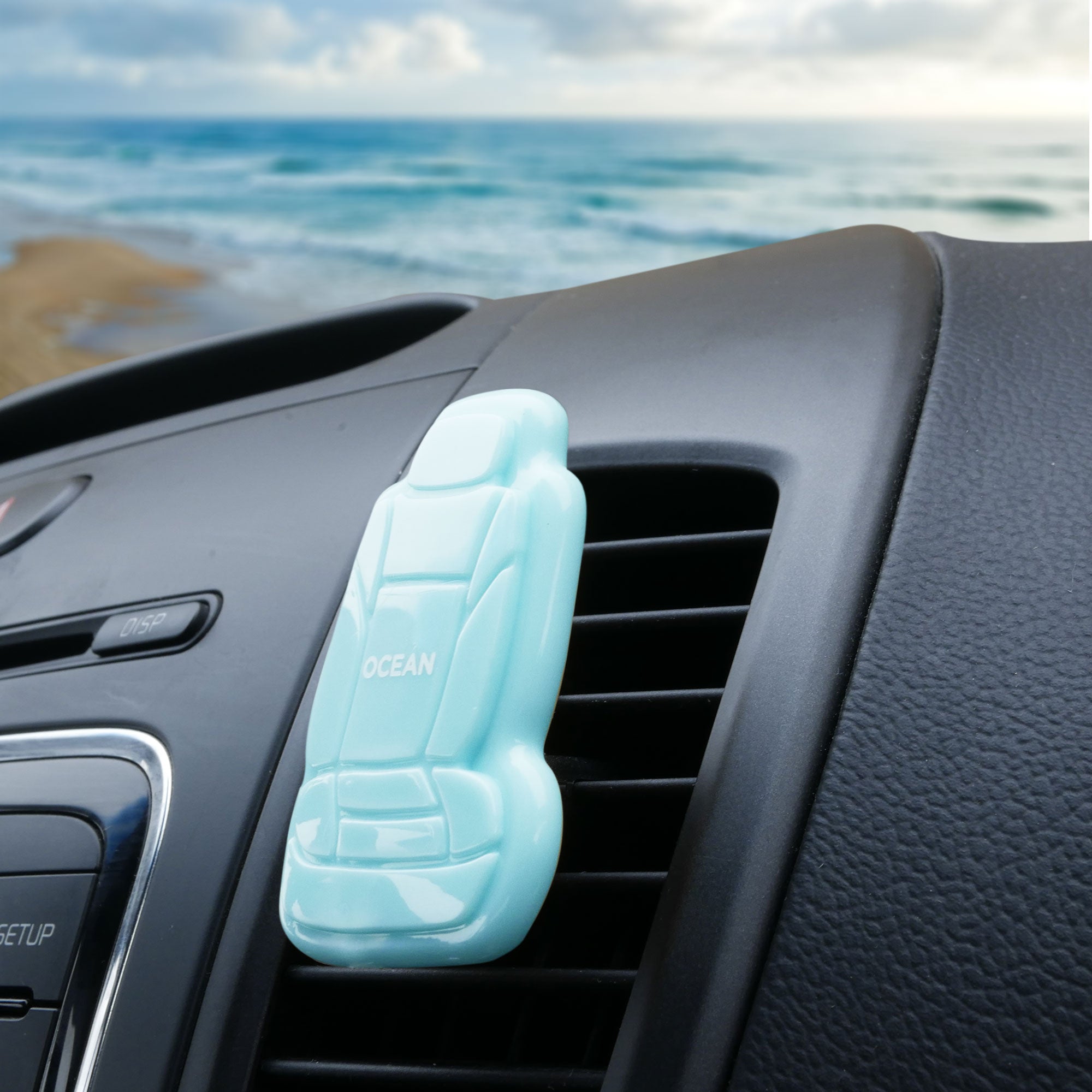 Clip On 3D Air Freshener- 1PK Light Blue