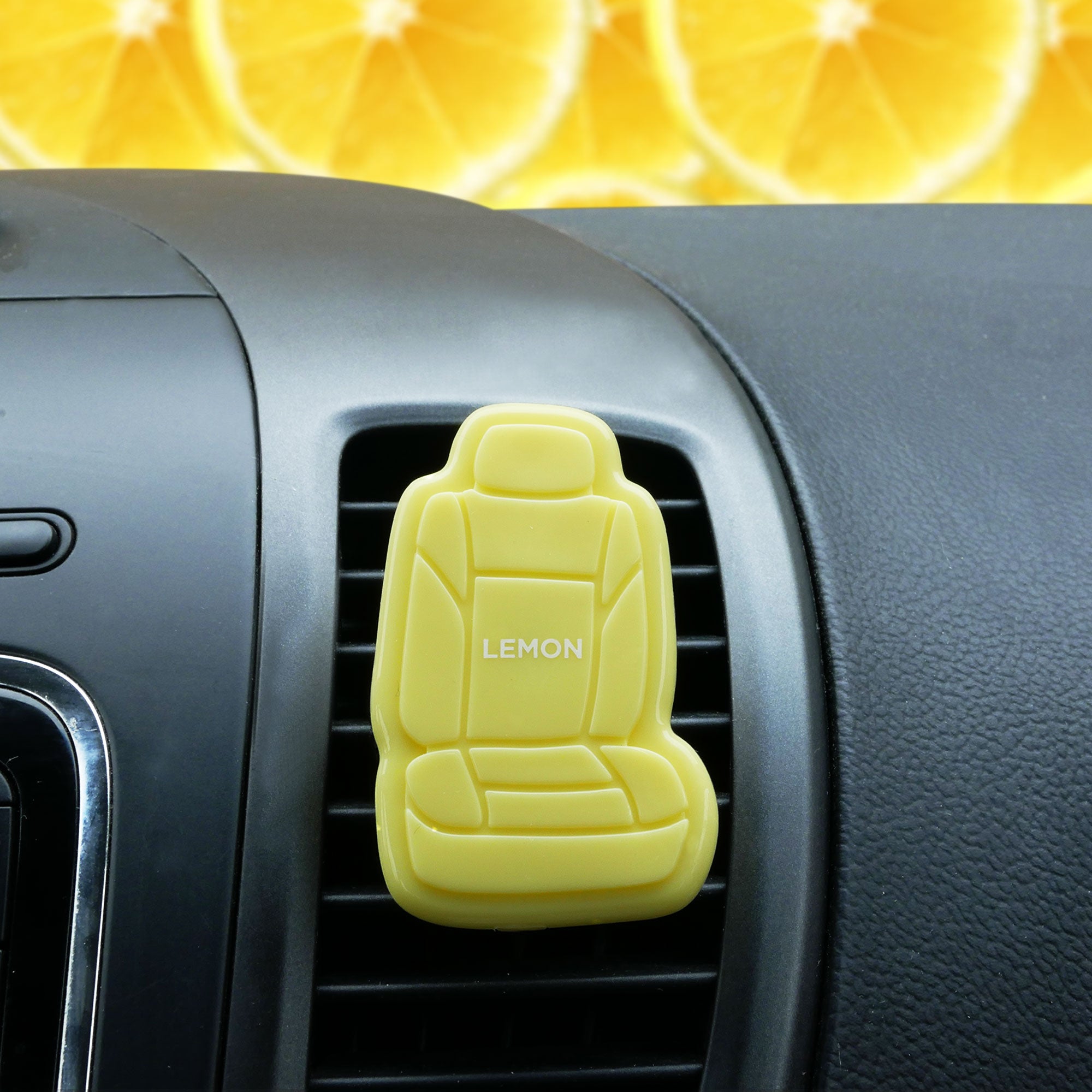 Clip On 3D Air Freshener- 1PK Yellow