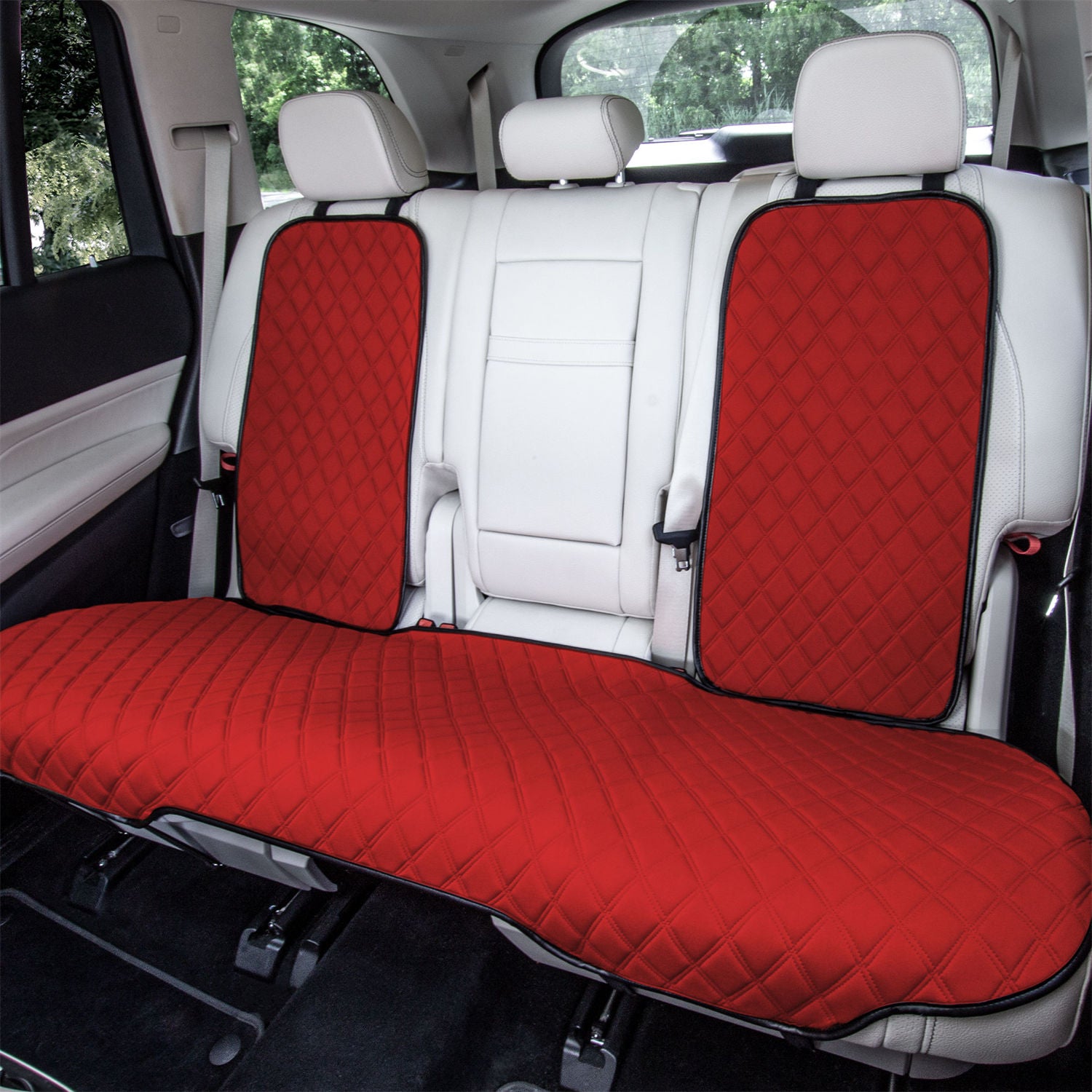 Neosupreme Seat Protectors - Rear Set Red
