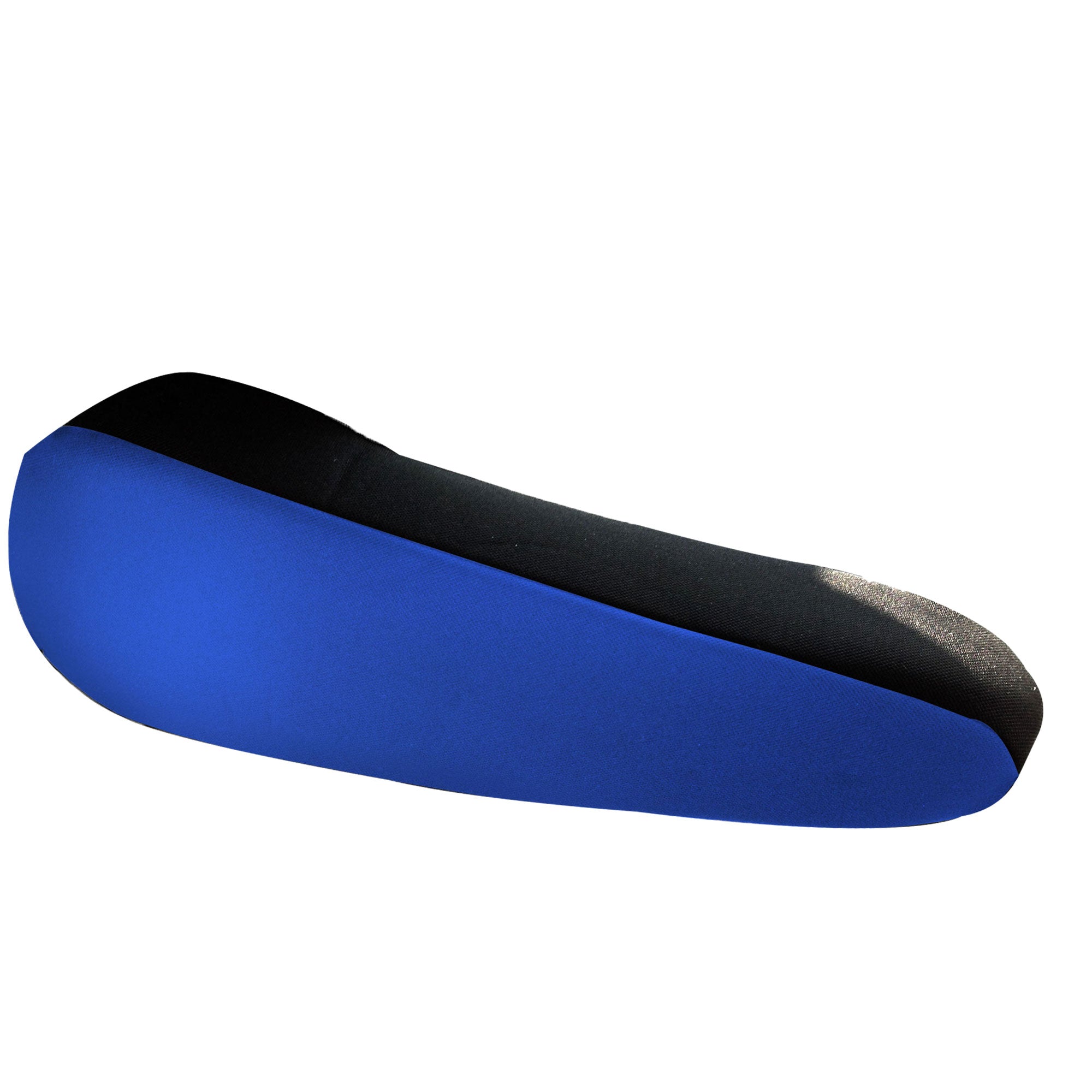 Flat Cloth Fabric Armrest Covers - One Pair Blue