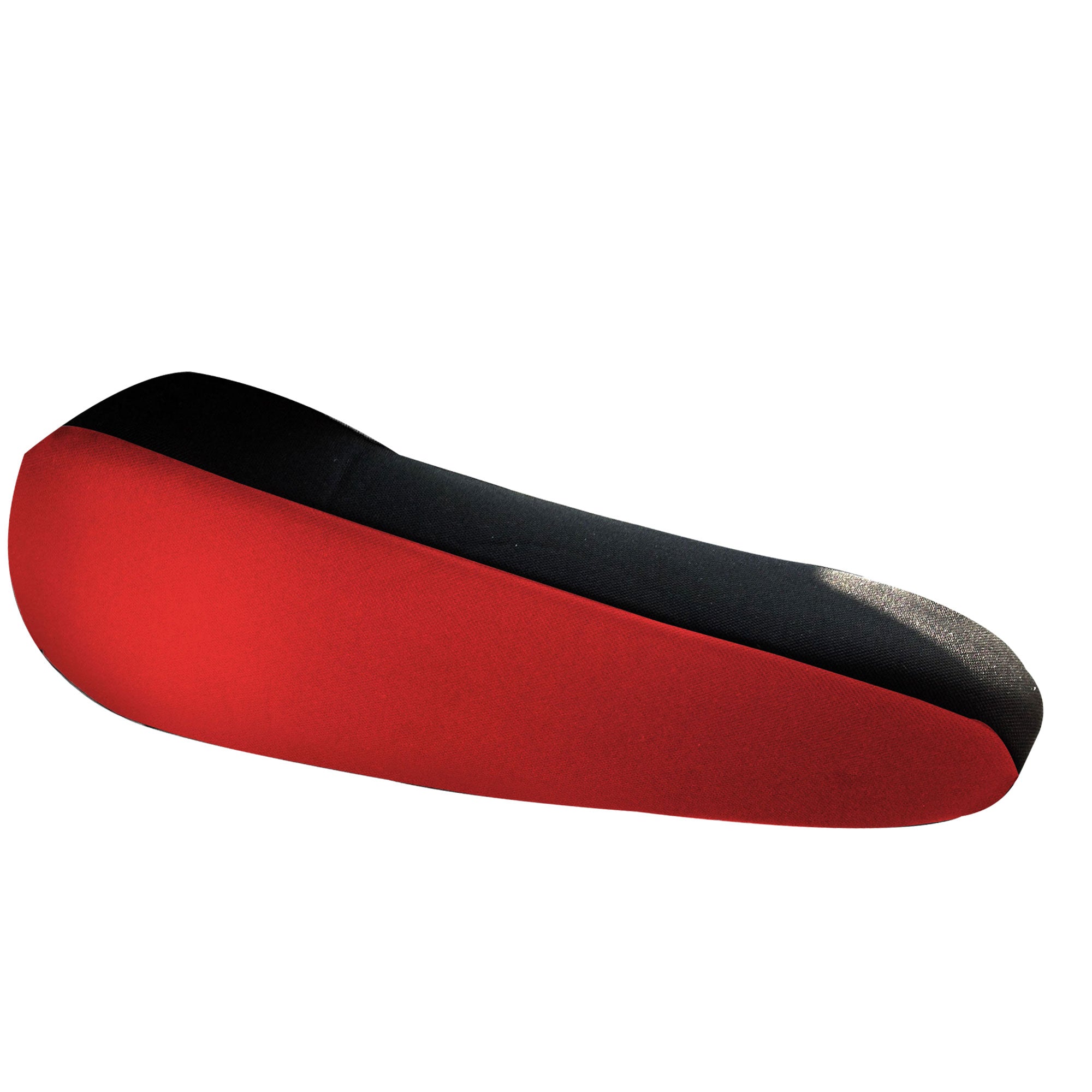 Flat Cloth Fabric Armrest Covers - One Pair Red