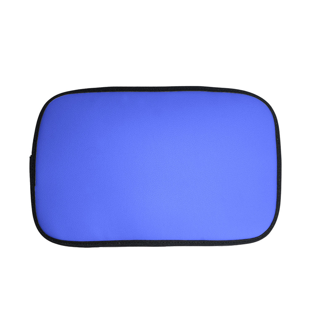 Luxe Faux Leather Center Console Pad Blue