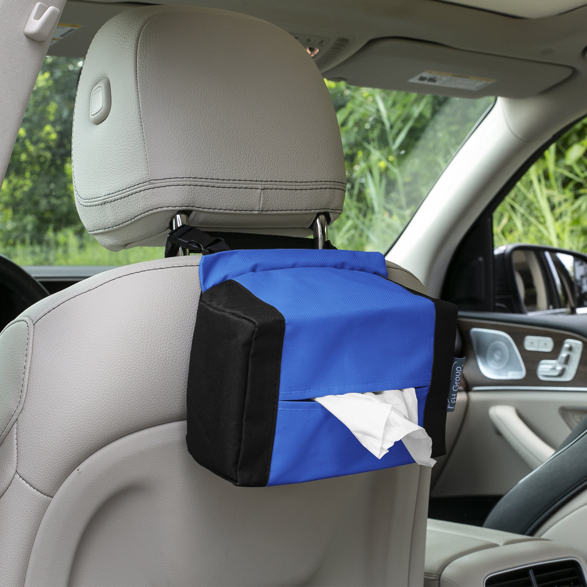 E-Z Travel Tissue Dispenser for Cars Blue