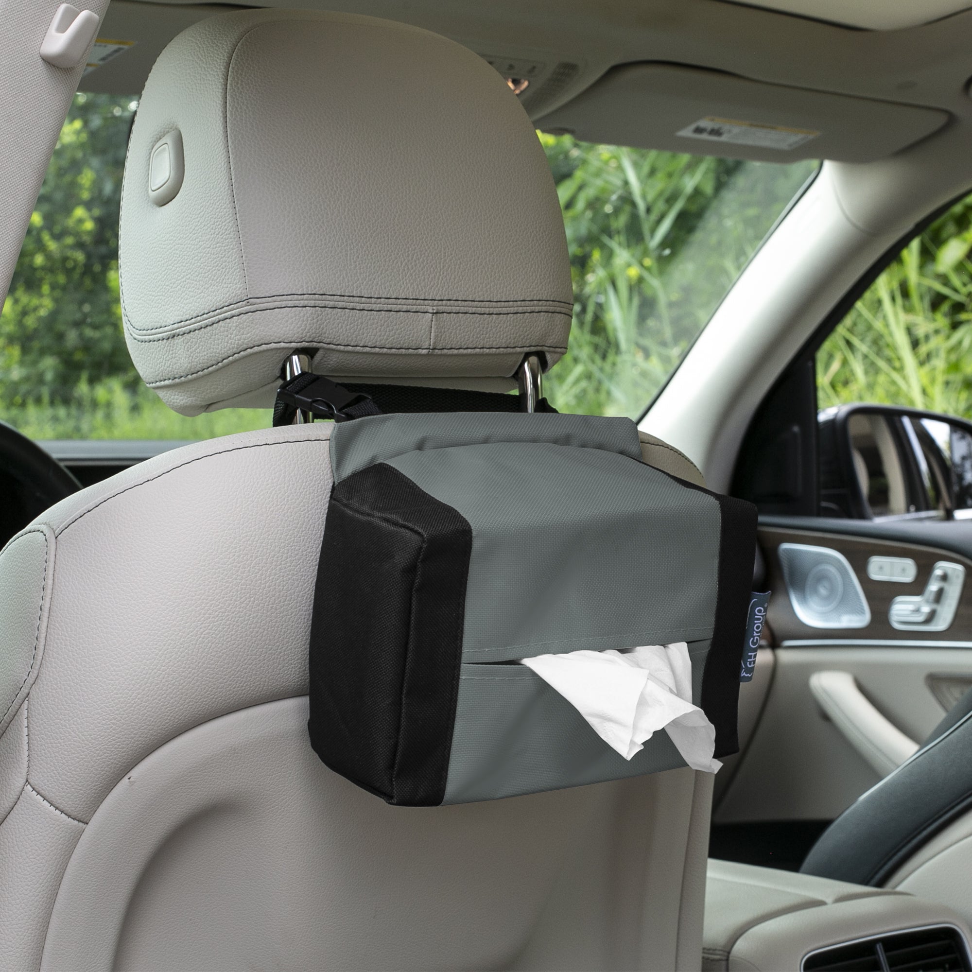 E-Z Travel Tissue Dispenser for Cars Gray