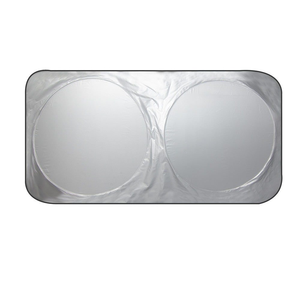 Foldable Car Windshield Sunshade in Reflective Silver Extra Large