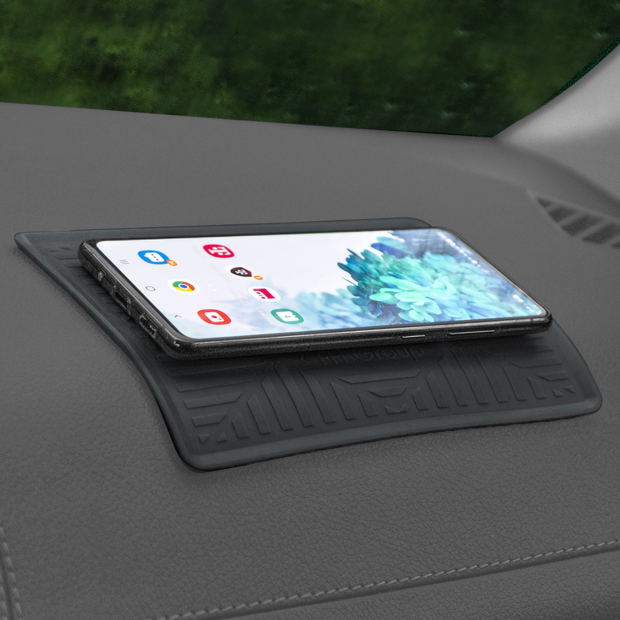 Silicone Anti-Slip Dash Mat Gray