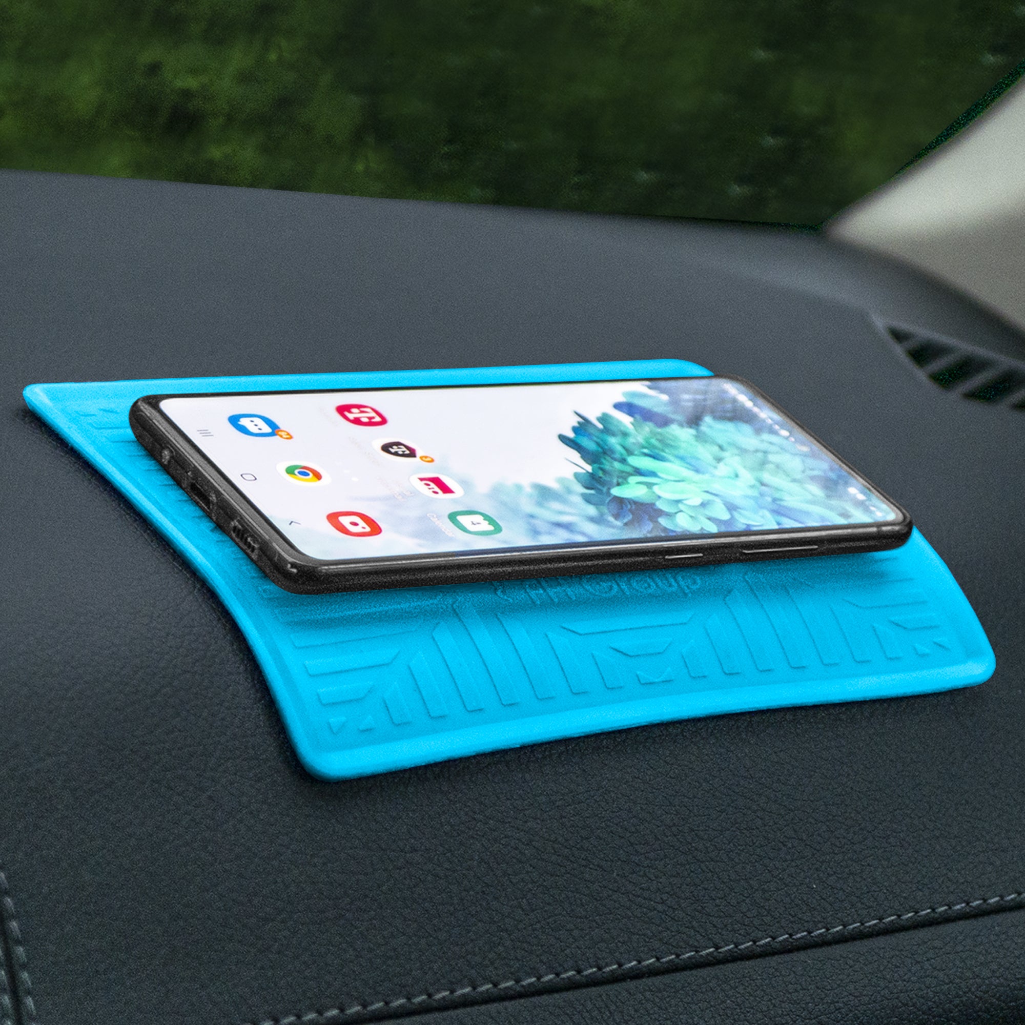 Silicone Anti-Slip Dash Mat Light Blue