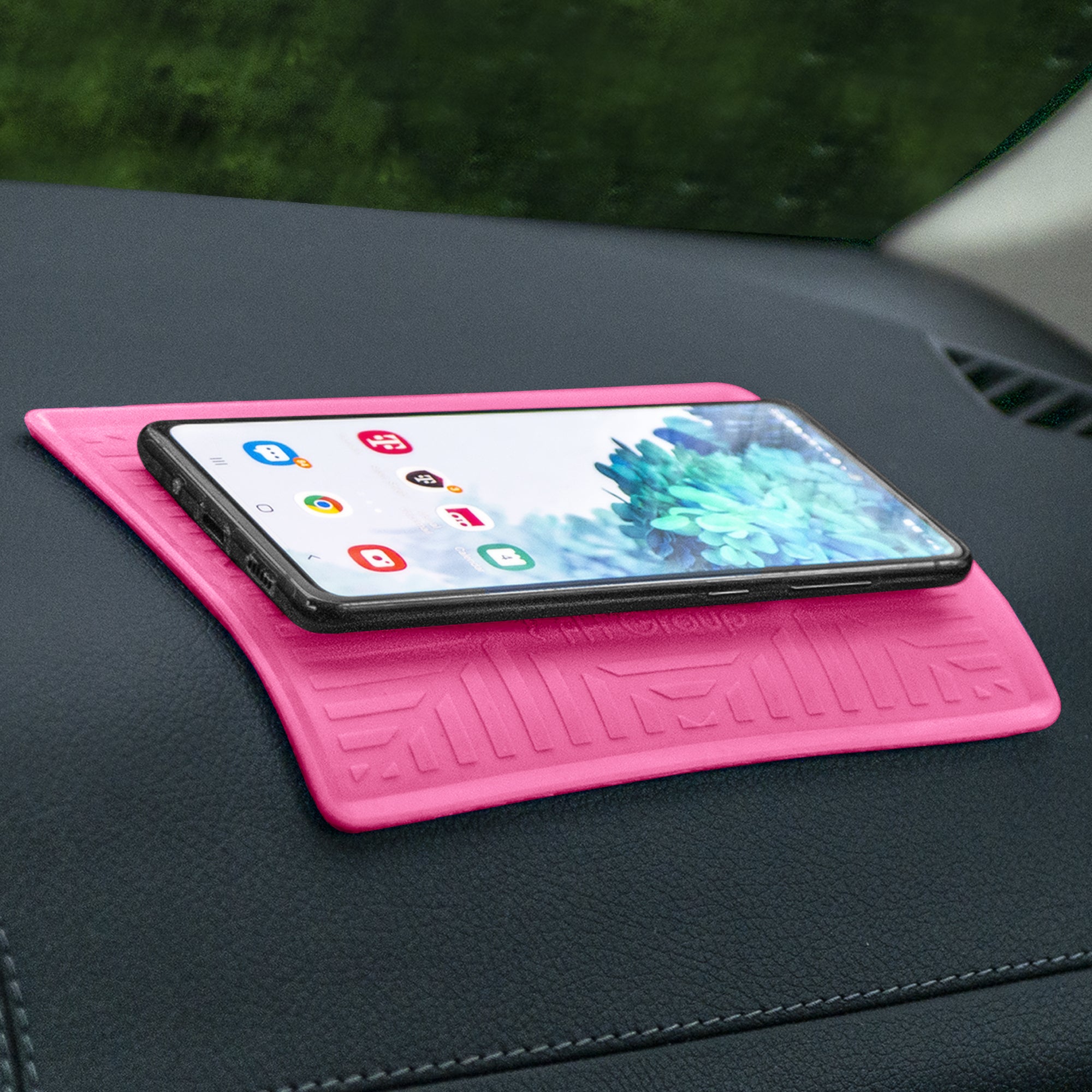 Silicone Anti-Slip Dash Mat Baby Pink