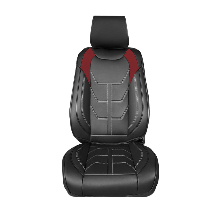 Bionic70 Deluxe Faux Leather Car Seat Covers with Contrast Stitching
